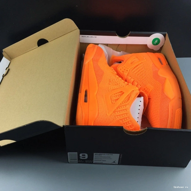4 JORDAN “TOTAL ORANGE” FLYKNIT AIR AQ3559-800 0817